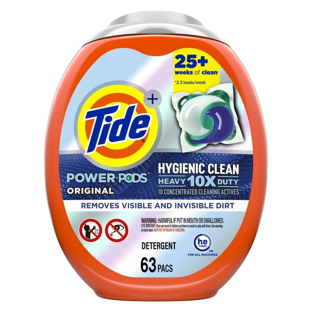 Tide Hygienic Clean Heavy 10x Duty Power Pods Laundry Detergent Pacs