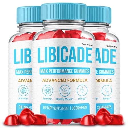 Libicade Gummies, Advanced Formula, Libi cade Supplement All Natural Formula, Maximum Strength (3 Pack)