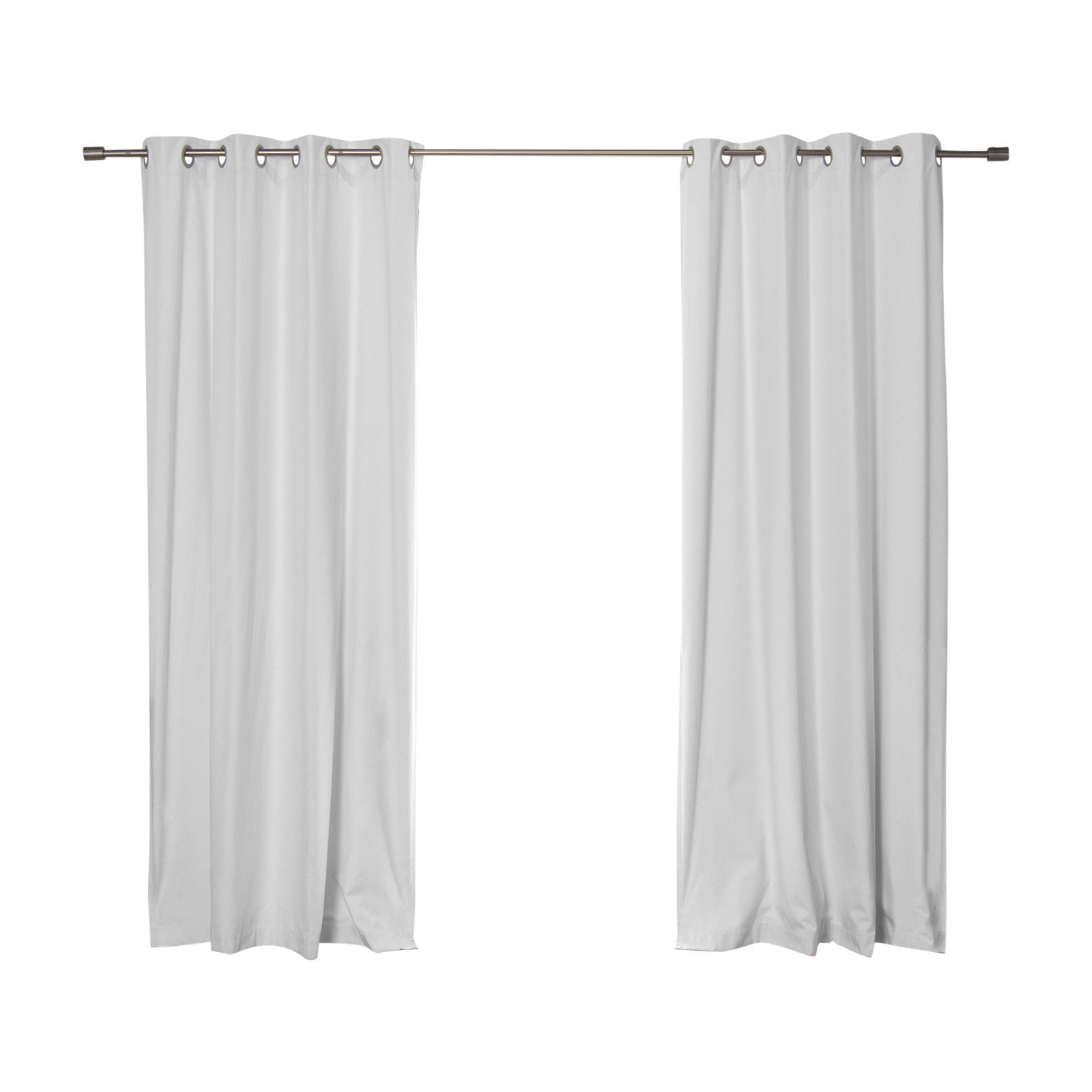 Best Home Fashion Linen Textured Grommet Thermal Total Blackout Curtain