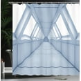 thumbnail image 4 of Ambesonne Modern Shower Curtain, Corridor of Spaceship, 69"Wx84"L, White, 4 of 5