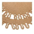 thumbnail image 3 of Mantel Individual Hometrends Yute Redondo con Diseño Beige, 3 of 3