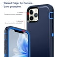 thumbnail image 3 of I-HONVA Compatible with iPhone 11 Pro Case,3-Layer Military Grade Drop Protection Anti-Slip Bumper Rugged Shockproof Dustproof Protection 5.8 inch Phone Case,Navy Blue, 3 of 7