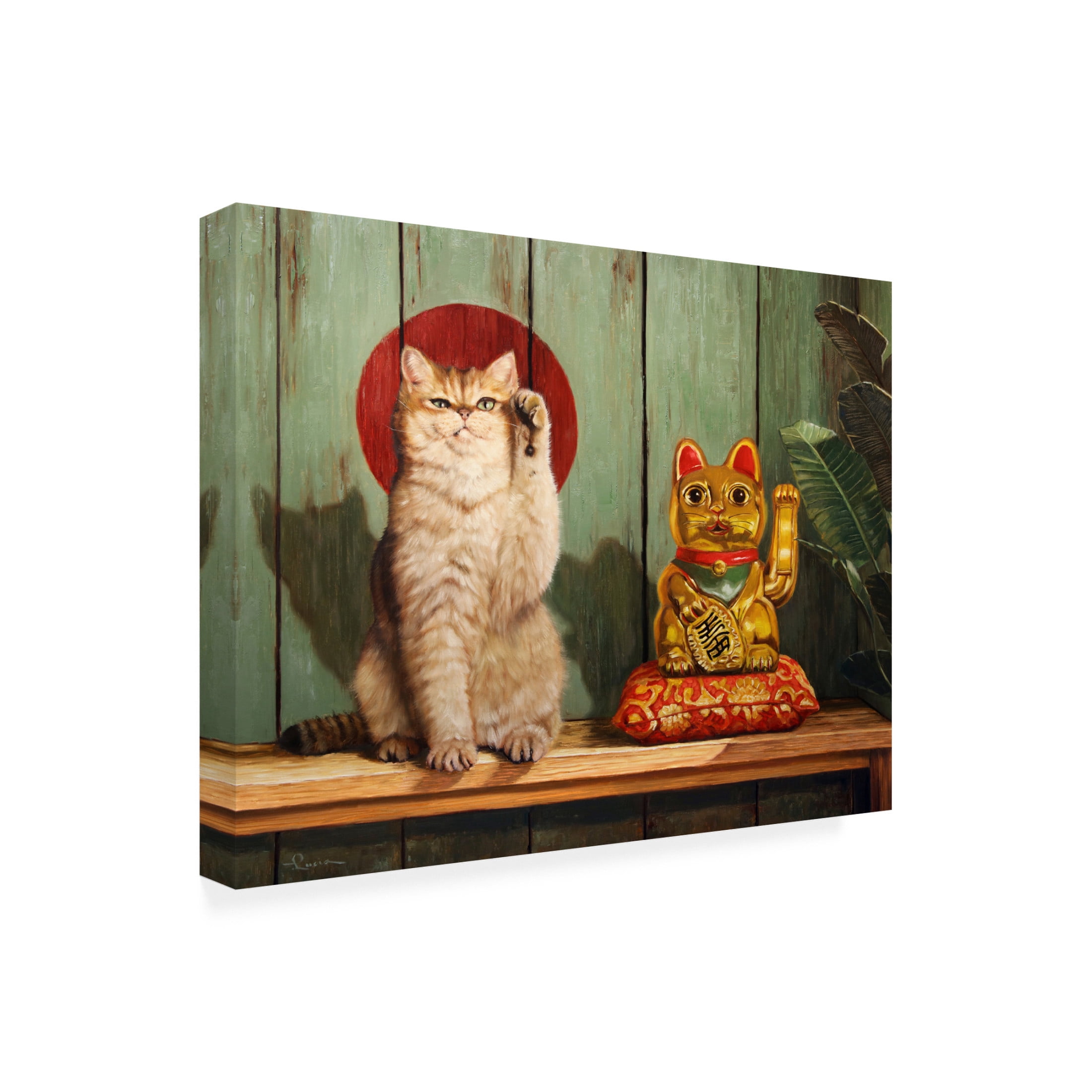 Canvas Wall Art - Lucia Heffernan 'Copy Cat' Wall Art for Living Room, Bedroom, or Office Décor by Trademark Fine Art - 32 x 24 Inches