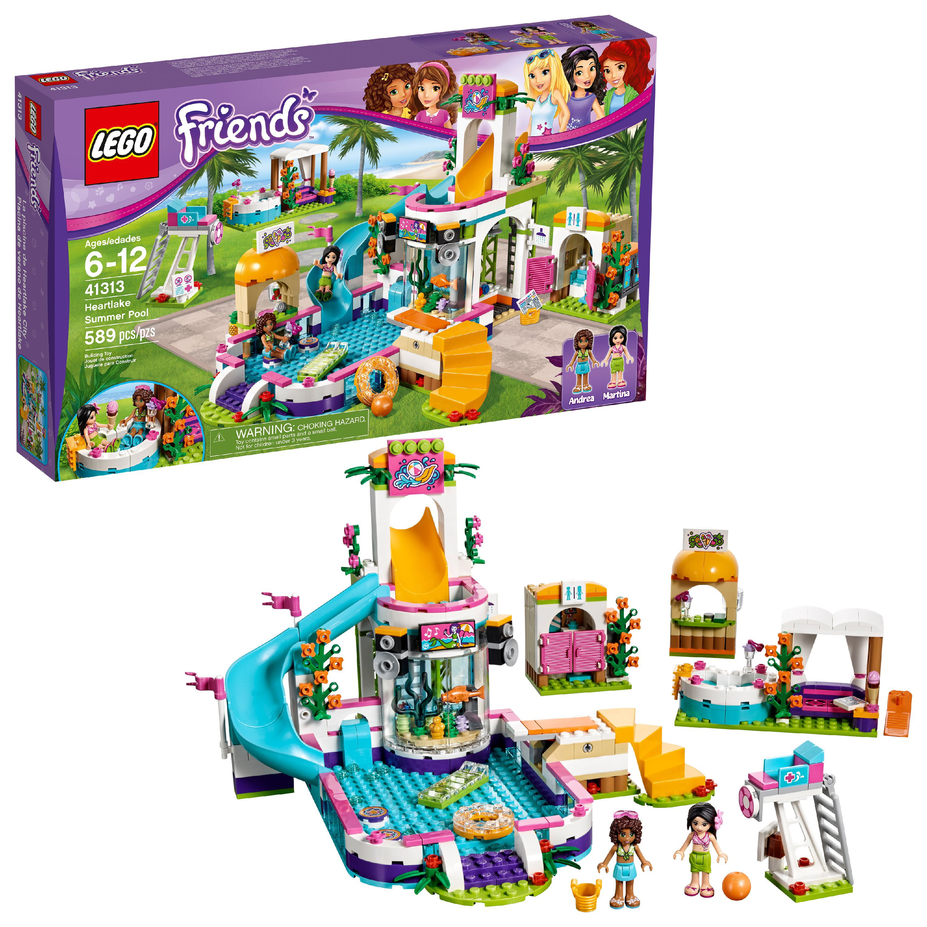 LEGO Friends Heartlake Summer Pool 41313 (589 Pieces ...