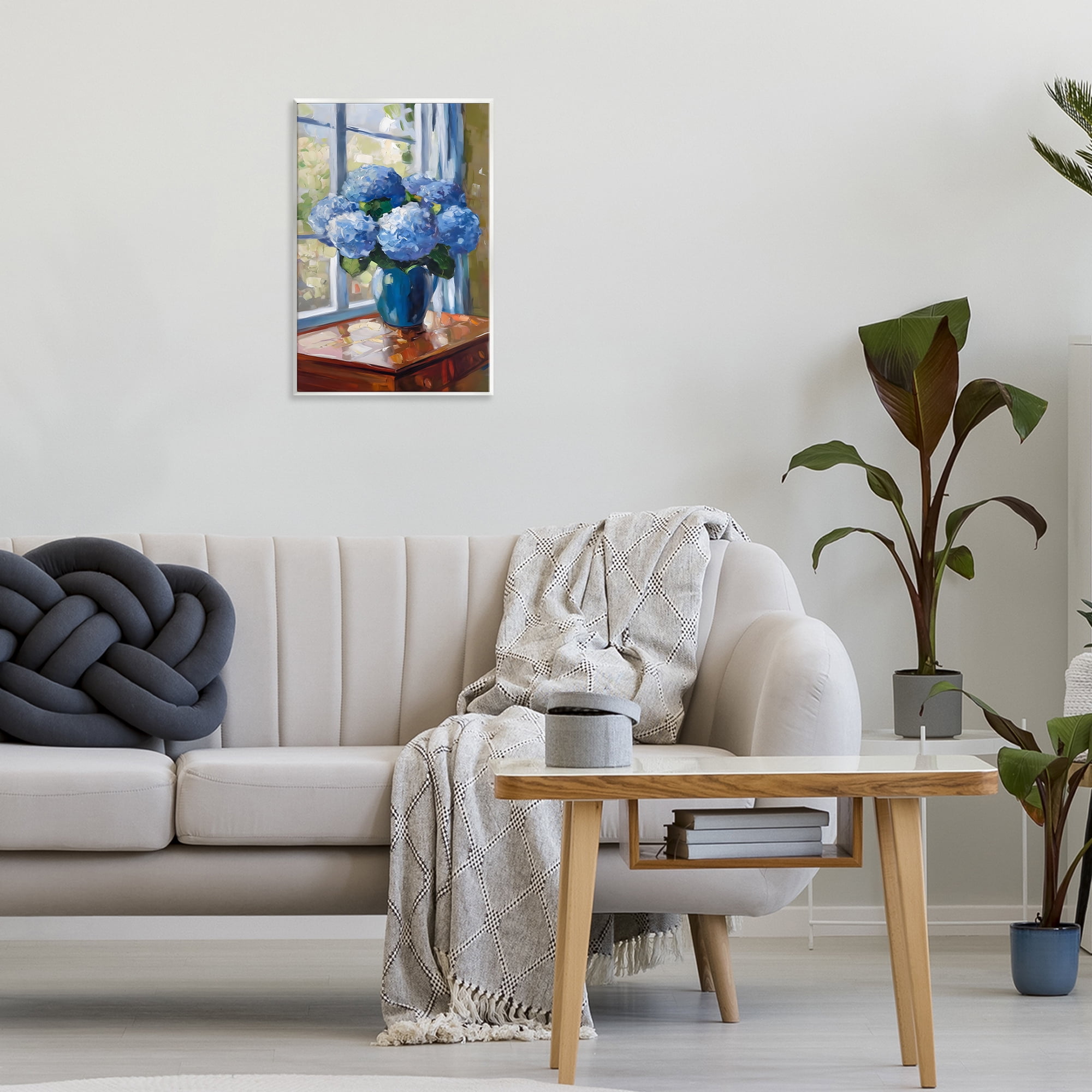 Stupell Industries Winter Hydrangeas by Window Wall Plaque Art, design by Creative Studio