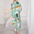thumbnail image 5 of Junzan Kawaii Sushi Print Womens Pajama Sets,Long Sleeve Button Down For Women Pjs 2 Piece, 5 of 9