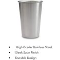 thumbnail image 2 of AAOMASSR Stainless Steel Pint Cups, Set of 5, 16 Oz Metal Cups For Drinking Made of Food Grade Quality, BPA Free, Shatterproof SS Tumblers Perfect for Camping, Picnics, Indoor & Outdoor Use, 2 of 6