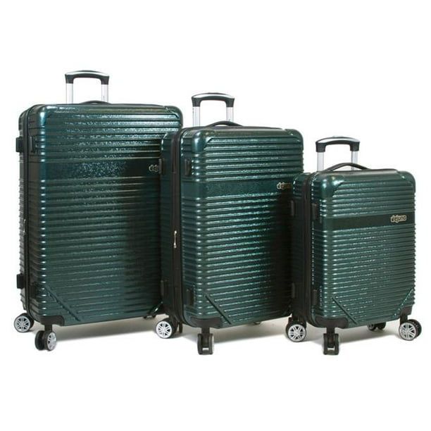 Dejuno Dejuno Luna Lightweight 3Piece Hardside Spinner Luggage Set