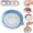 Blue, variant on Gradient Ceramic Grater Plate, 2026 New Garlic Grater Plate with Pour Spout, Multifunctional Handcrafted Grinding Dish for Chocolate, Fruits, Vegetables, Cheese, Ginger & Garlic