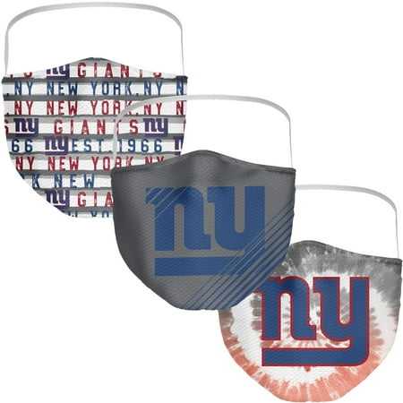 New York Giants Fanatics Branded Adult Face Covering 3-Pack