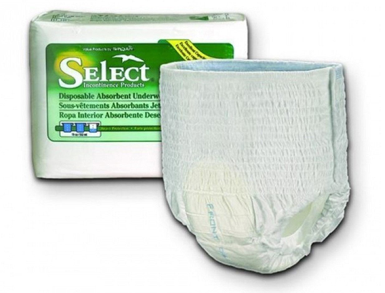 Tranquility Select Adult Absorbent Underwear 3607 XLarge Case of 50