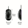 thumbnail image 5 of 12800DPI Ergonomic Gaming Mouse with RGB Lights, USB Charging, Plug & Play, Direct Connectivity for PC - Ideal for Esports & PC Gaming, Esports Equipment, Sleek Design, Durable Plastic Body, 5 of 18
