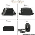 thumbnail image 4 of PORT&LOTUS Small Lightweight Crossbody Bag with Wide Guitar Strap Shoulder Bags for Women., 4 of 7