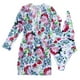 thumbnail image 5 of Gibobby Bañador de una pieza Trajes de baño con estampado floral para mujer, traje de baño con escote en V profundo, traje de baño de 2 piezas para mujer(D,M), 5 of 5