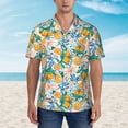 thumbnail image 4 of Lsque Colorful Fruits pattern Hawaiian Shirt for Men, Unisex Summer Beach Casual Short Sleeve Button Down Shirts-3X-Large, 4 of 9