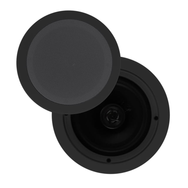 Pyle Haut-Parleurs de Plafond 200W 6.5 Pouces Flush In, Bornes à Ressort