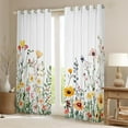 thumbnail image 2 of Manfei Colorful Flower Blackout Curtains Set of 2 (52x84 Each),Retro Rustic Floral Window Curtains,Natural Plant Theme Curtains and Drapes For Girl Kids,Microfiber Bedroom Decor, 2 of 6