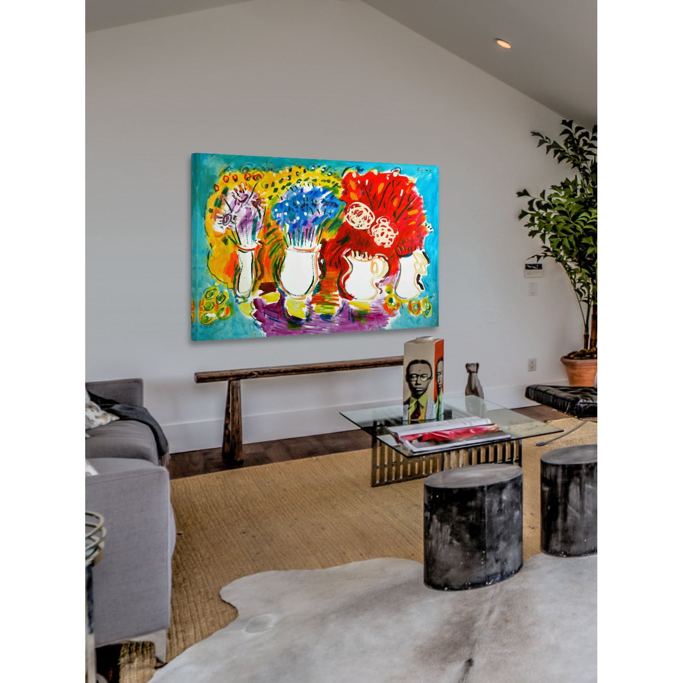 Marmont Hill "Mixed Bouquets" by Wayne Ensrud Painting Print on Canvas