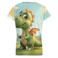 thumbnail image 6 of Cute Dragon in Sunny Field Women's Blouse Short Sleeve Women's Top T-Shirt Spring Summer Clothes, 6 of 7