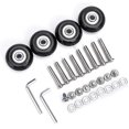 thumbnail image 1 of 40mm x 18mm Luggage Suitcase Replacement Wheels, Rubber Swivel Caster Wheels Bearings Repair Kits, A Set of 4, 1 of 4