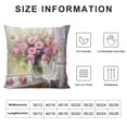 thumbnail image 5 of Chilfamy Roses Pillow Covers Short Plush Indoor Outdoor Pillowcase 1PC 20x20in, 5 of 5