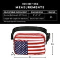 thumbnail image 3 of HDE Belt Bag 2L Fanny Pack Cross Body with Adjustable Strap USA Flag, 3 of 6