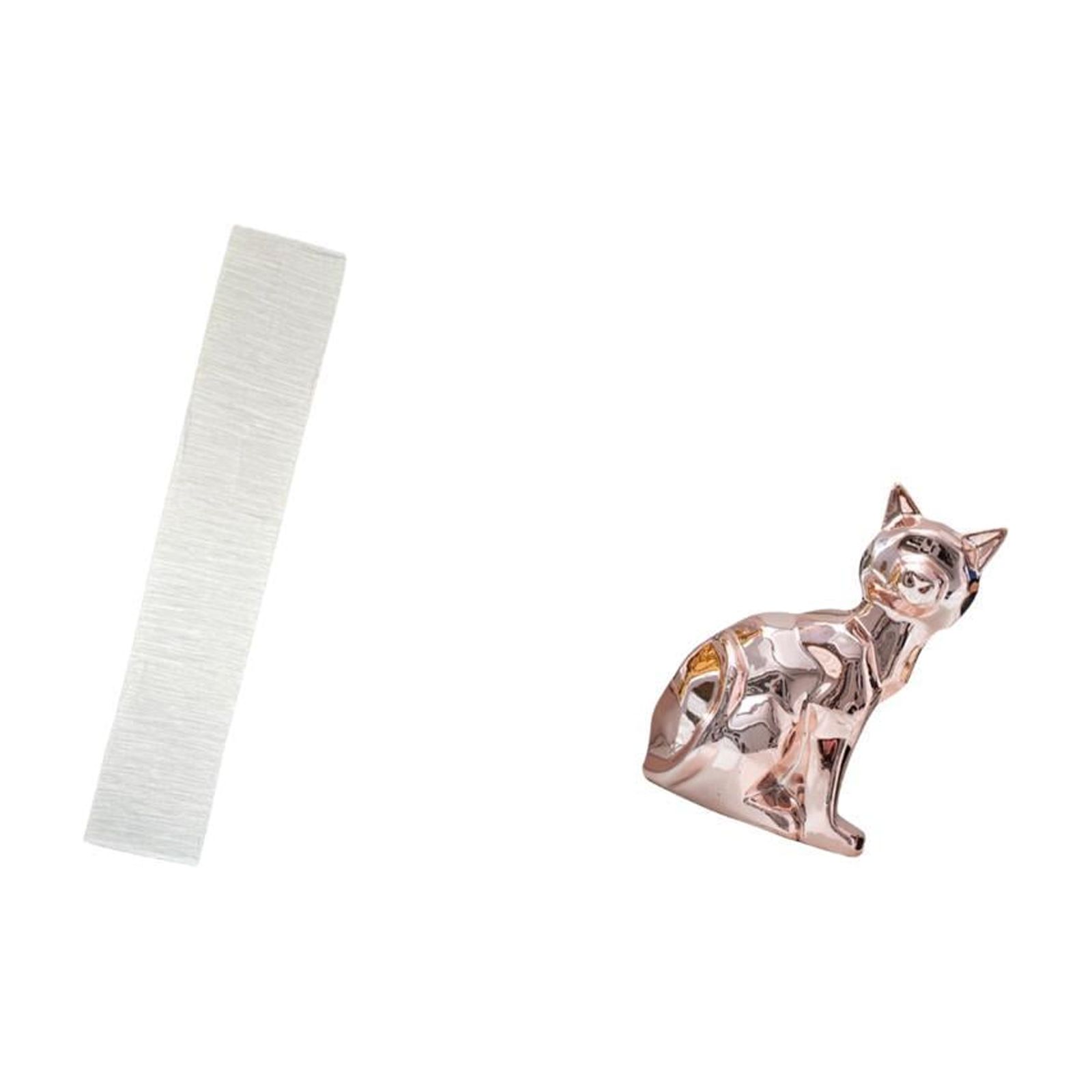 Floor Lamp Shade Cat Statue Figurine Paper Material for Living Room Shelf and Desk Home Decoration
