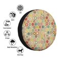 thumbnail image 4 of Susaid Retro Geometry Print Tire Covers,Waterproof Anti-UV Snow Sun Rain Tire Covers for RV,Truck, SUV, Trailer, Camper-15 inch, 4 of 6