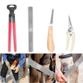 thumbnail image 4 of Labymos 6PCS Cheval Sabot Nipper Rognage Fichier Râpe Poignée Sabot Coupeur Outil Maréchal-Ferrant Cheval, 4 of 8
