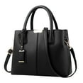 thumbnail image 2 of Handbags for Women,Purses and Handbag Ladies PU Leather Top Handle Satchel Shoulder Tote Crossbody  Bag Black Bags, 2 of 8