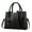 Black, variant on Womens Leather Handbags Purses Medium Top Handle Totes Satchel Crossbody Shoulder Bag for Ladies Work