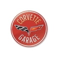 thumbnail image 2 of Corvette Garage Car Novelty Decor, Metal Wall Sign - 12" Circle, 2 of 4