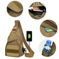 thumbnail image 5 of MUSOIE Sling Bag Crossbody for Men Women One Strap Shoulder Cross Body Bag Sling Backpack for Travel, 5 of 5