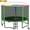 Green, variant on YORIN 10FT 8FT 12FT 14FT Trampoline with Enclusore Net, Sprinkler & LED Lights, 1000LBS Capacity Outdoor Trampoline for 3-4 Kids, Safety Enclosure Net, Ladder, Heavy-Duty Backyard Round Trampoline