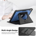 thumbnail image 6 of for iPad 10th Gen/11th Gen (2022/2025) 10.9 inchDetachable Magnetic Case with Sleep/Wake, Multi-Angle Stand, Shockproof TPE+PC Protection - Blue, 6 of 7