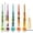 🍒 color_Base#37, variant on Resin Crochet Hook Set, Floral Inlaid Ergonomic , Polished Metal Tips, for Knitting and Crocheting, Ideal for Art Crafters