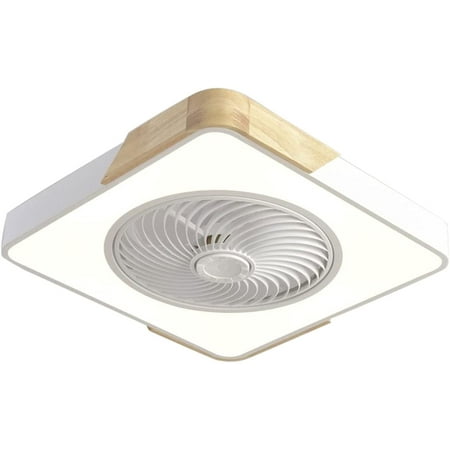 

Oukaning 22 Ceiling Fan Light Kit Square LED Lamp 3-Speed Remote Control