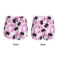 thumbnail image 2 of JUNZAN Pink Girl Halloween Print Women's Athletic Gym Running Shorts with Phone Pockets - Workout Shorts-Small, 2 of 5