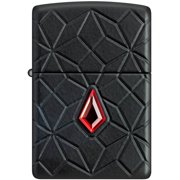 Zippo 46756 Armor Crystal Design Matte Black Metal Pocket Lighter