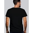 thumbnail image 2 of T-Shirt Décontracté pour Hommes avec Imprimé Lettre Unique - Col Rond, Manches Courtes, Tissu Extensible, Lavable en Machine, 2 of 5