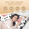 thumbnail image 4 of Lsque Hip Hop Dog Body Pillow Case Cover,Ultra-Soft Microfiber Bed Pillow Cases 20x54 inches,Elegant Bedding,Breathable Durable Pillow Cover with Envelope Closure, 4 of 8