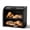 Black, variant on Bread Box, 2 Layer Bamboo Bread Boxes for Kitchen Food Storage, Large Capacity Bread Keeper Roll Top with Removable Layer, 15" x 9.8" x 14.2", 15 mm Thickness (Self-assembly)
