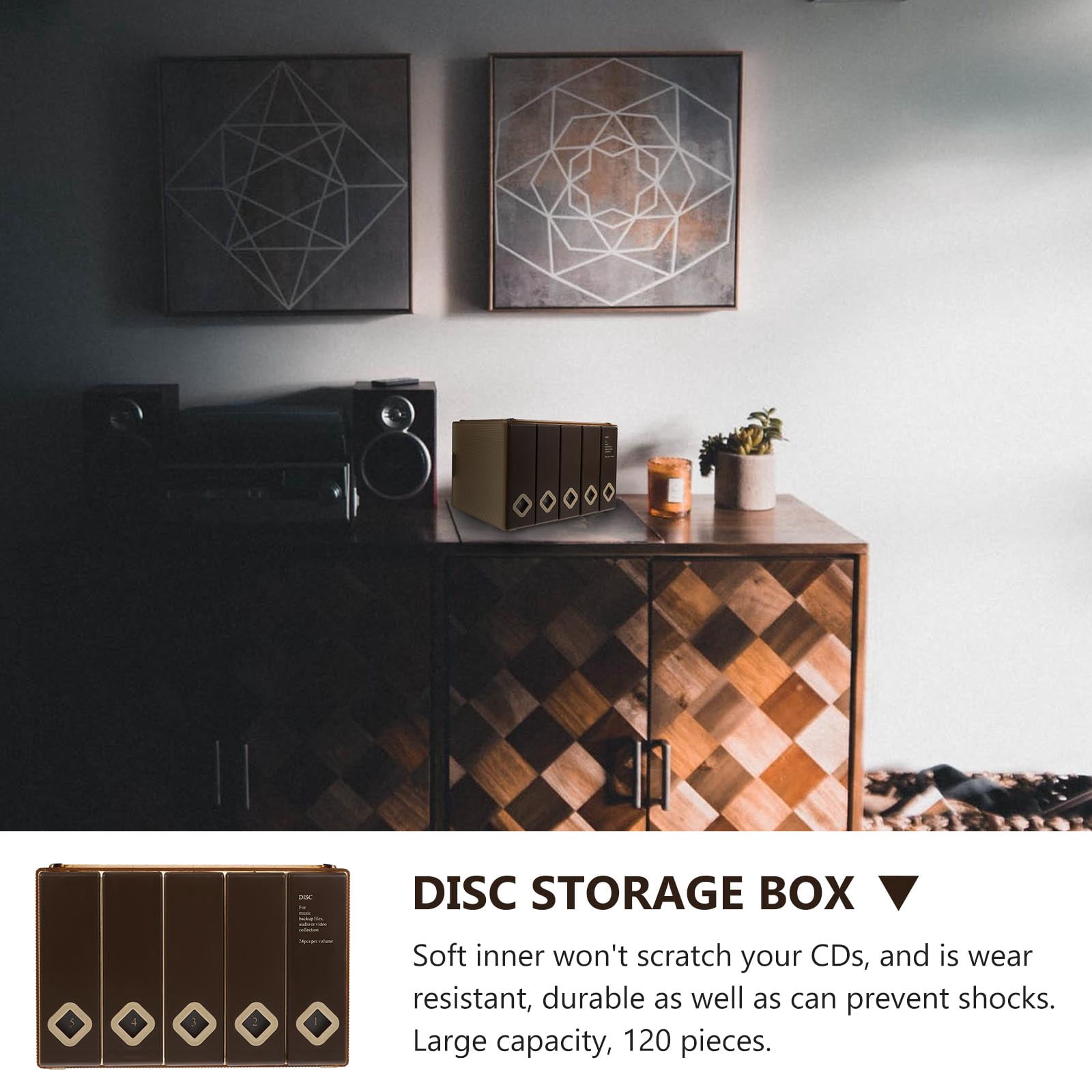 Raindrops  CD Protector Dvd Case Sleeve Storage Box with Lid