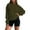 A-Army Green, variant on Puliio Womens Hoodies Casual Solid Color Basic Pullover Sweatshirt With Pocket Soft Comfy Long Sleeve Hooded Everyday Wear All Season Jacket Capped Tops