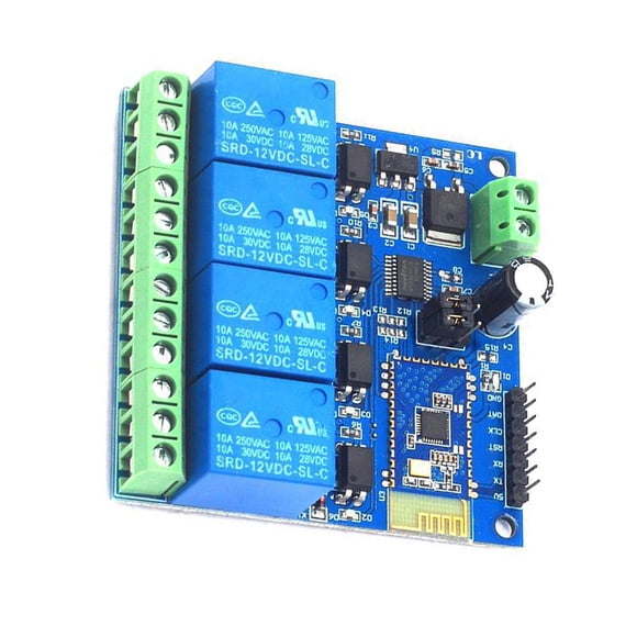 Módulo de relé Injueey compatible con Bluetooth control remoto Accesorio reparación circuito
