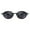 005 Green Frame & Grey, variant on Retro Oval Sunglasses for Women 90s Narrow Round Lightweight Shades Y2k Trendy Sunnies B1171