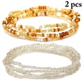 thumbnail image 2 of 2 Pcs Chaîne à Perles pour Femmes, Chaîne de Corps à Perles Mode, Chaîne de Ventre pour la Plage, 2 of 10