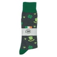 thumbnail image 5 of Men's St Patricks Day Irish Luck and Beer Tap w/ Mugs Socks 2-Pairs Black Gray, 5 of 5