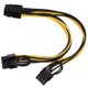 thumbnail image 3 of uds Cable de alimentación 6pin hembra PCIE a 2xPCIE 8pin macho 20cm GPU adaptador de corriente para accesorios de computadora, 3 of 5