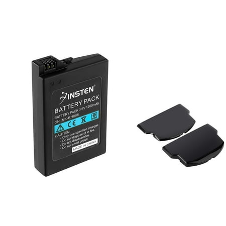 Insten Standard+Extended Battery Back Door Cover+Battery For Sony PSP Slim 2000 3000